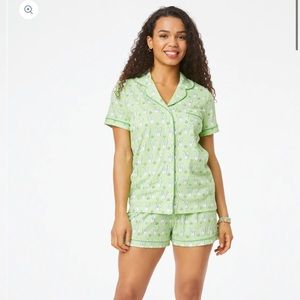 NWT roller rabbit bunny luck polo pajamas